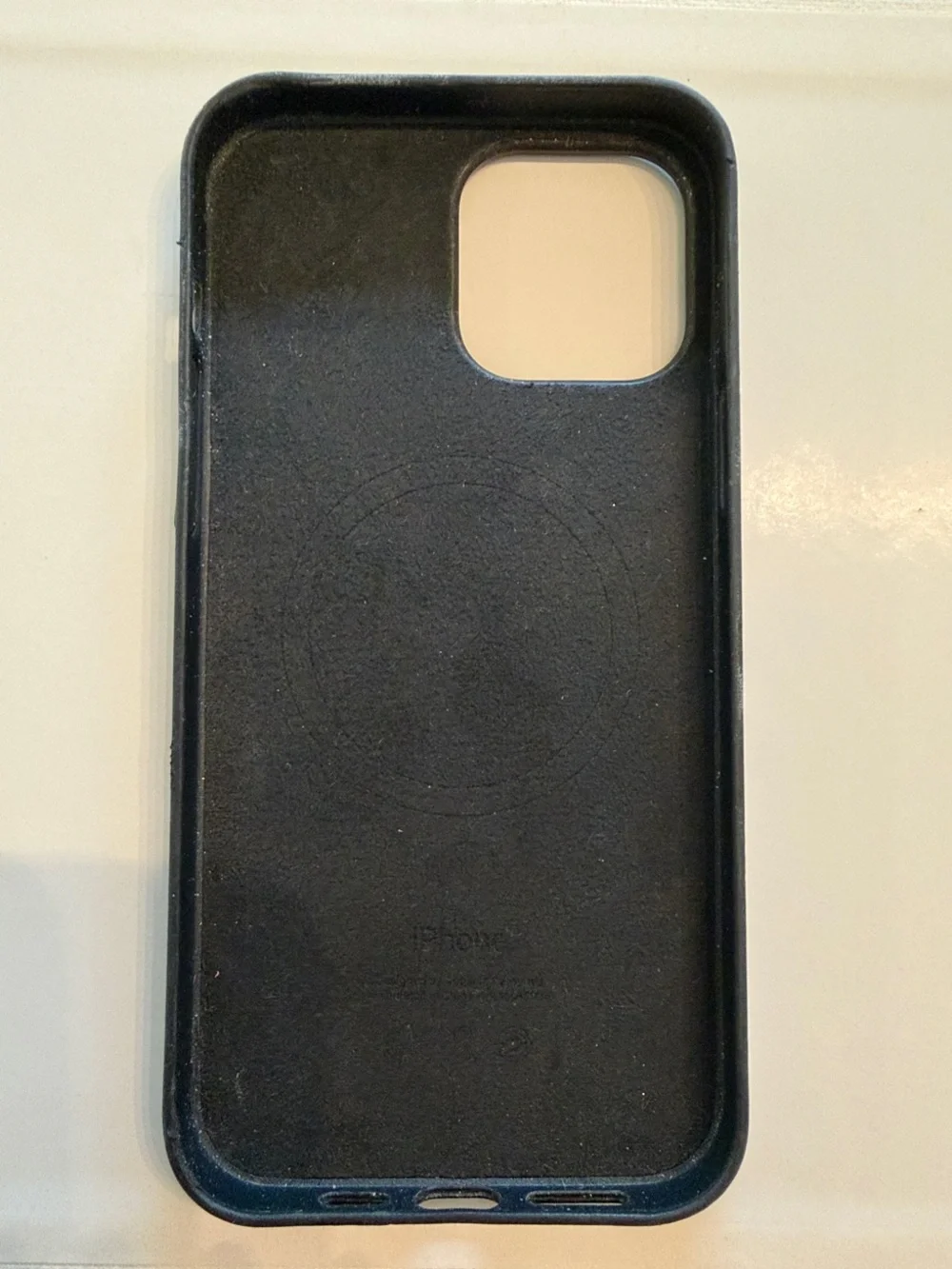 iPhone 13 ProMax Apple Black Leather iPhone Case - Slim Protective Cover